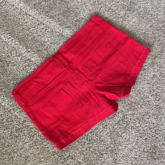 Blue Asphalt Distressed Denim Cuff Shorts - Picture 10 of 13